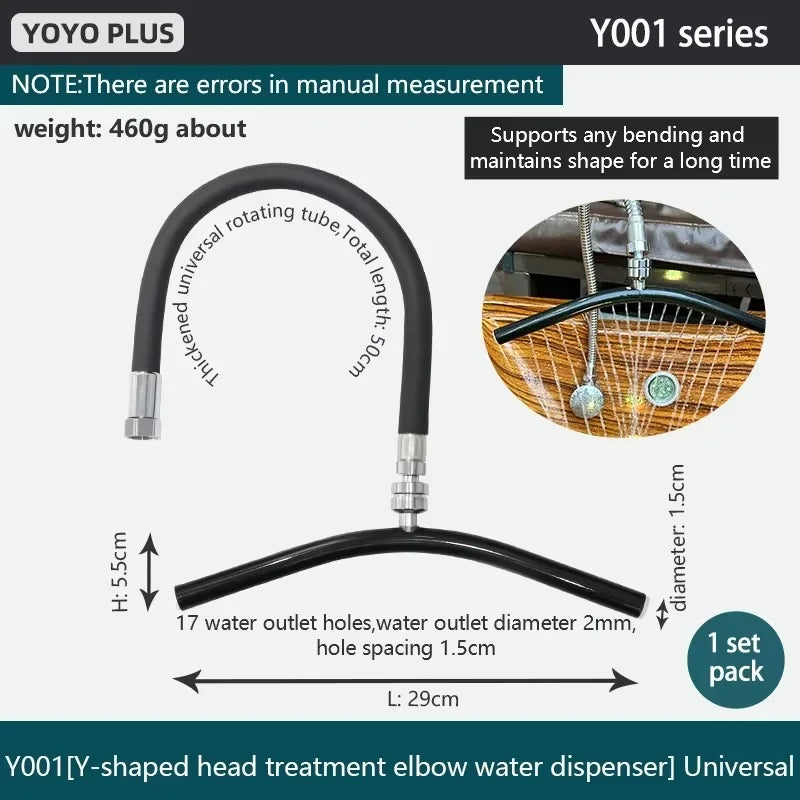 Salon Spa Waterfall Outlet Head Therapy Water Circulation Waterfall Frame for Shampoo Washbasin Accessory