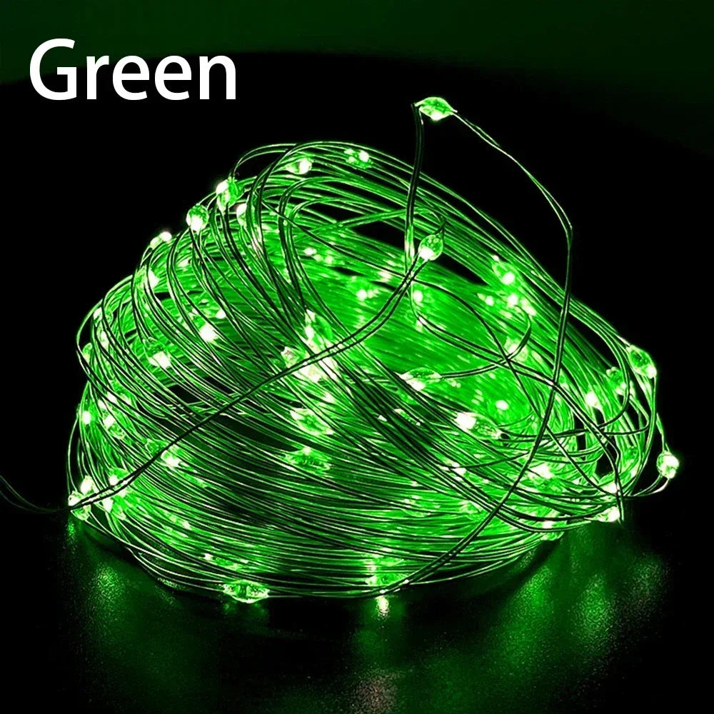 Fairy Light String Led Copper Wire String Light 1/2/3/5/10/30M USB/Battery Powered For Bedroom Garden Party Wedding Decoration - Luvia