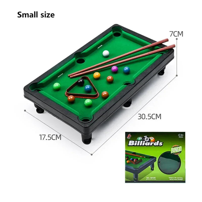 Mini Pool Table Game Tabletop Desktop Billiards Game,Mini Tabletop Set Parent-Child Interactive Desktop Billiards - Luvia