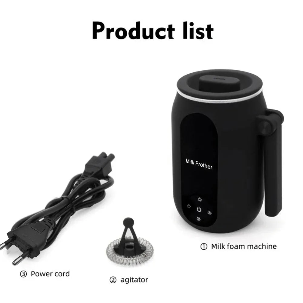 Electric Milk Frother Cooker for Frothing 4-in-1 Milk Steamer with Rotatable Handle Foam Maker for Coffee/Latte/Cappuccino - Luvia