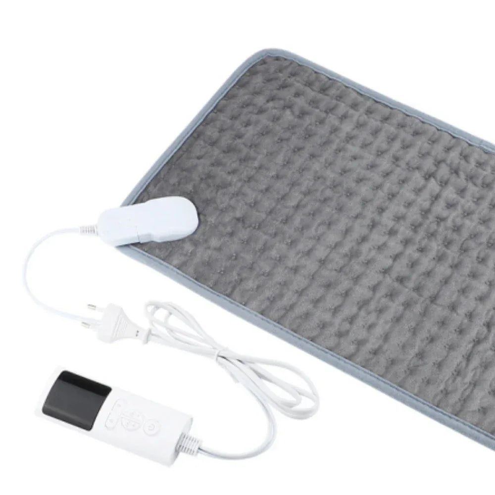 Electric Heating Pads for Back Neck Shoulder Relief Home Sofa Office Desktop Winter Warm Blanket Auto-Off Machine Washable Mat - Luvia