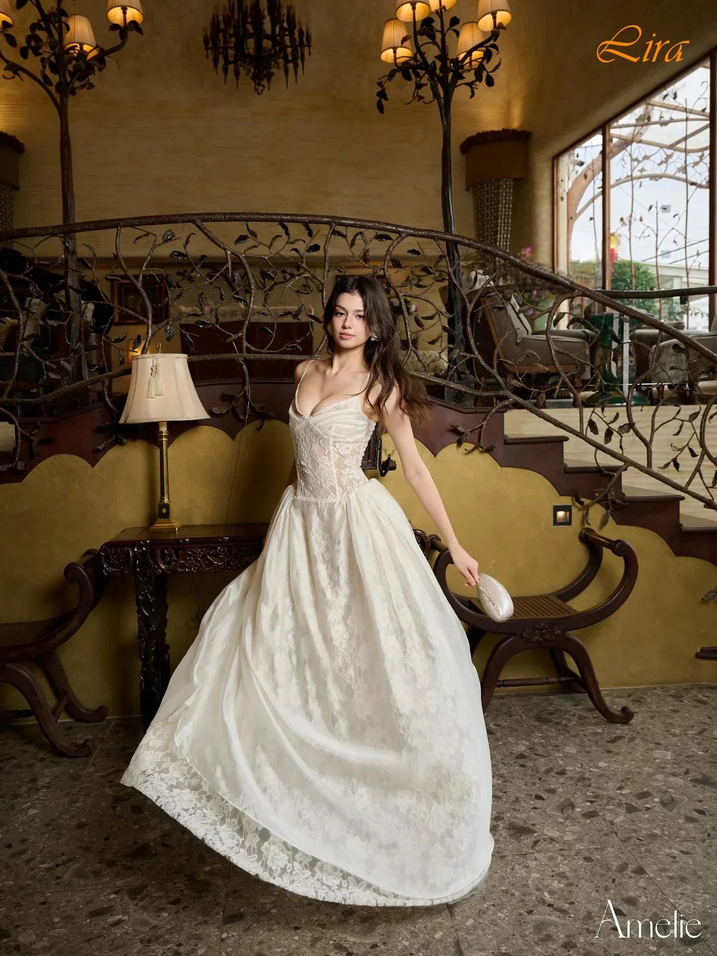 Customized Straight V-Neck Elegant Sexy Fashion Evening Dress and Soft High Quality Bespoke Occasion Gowns Soft Bridal Party - Luvia