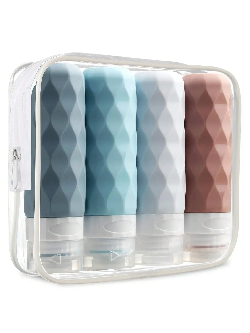 4 Pack SiliconeTravel Bottles for Toiletries, Tsa Approved 3oz Portable Travel Bottles, BPA Free Leak Proof Squeezable Travel Si - Luvia