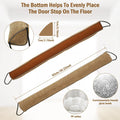 1/2Pcs Under Door Draft Stopper 92cm Heavy Triangular Duty Door Draft Blocker with Hanging Loops for Under Door Noise Blocker - Luvia