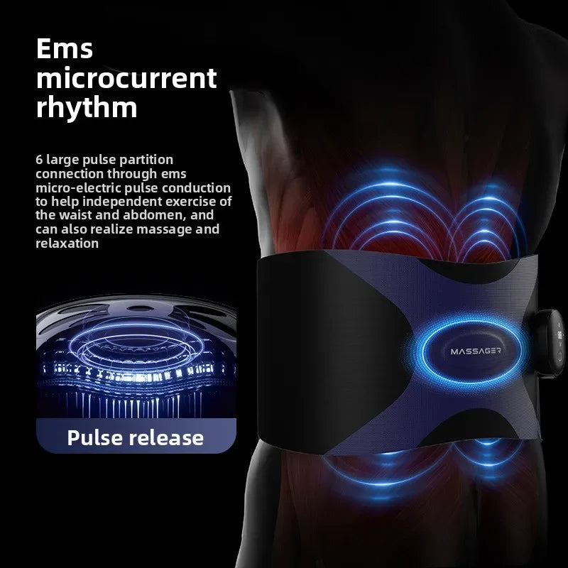 Skg Waist Massager Intelligent Heating Pulse Waist Protection Massager Abdominal Sour EMS Thin Belt Lazy Fat Throwback Artifact