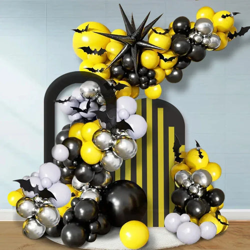 137-Piece Bat-Themed Party Balloon Arch Kit Balloon Set Birthday Party Decoration - Luvia