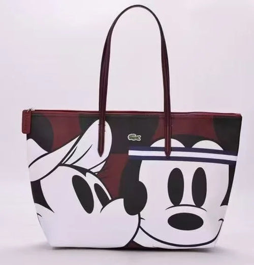 2025 Mickey bag large-capacity women's bag printed commuter versatile shoulder women's bag foreign trade hot-selling women's bag
