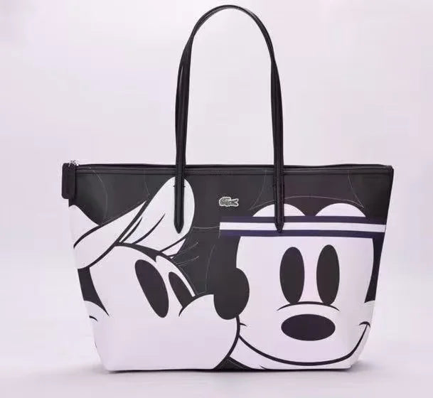 2025 Mickey bag large-capacity women's bag printed commuter versatile shoulder women's bag foreign trade hot-selling women's bag