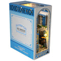 New DIY Book Nook Kit 3D Wooden Miniature Dollhouse Bookend Building with LED Light Bookshelf Decoration Birthday New Year Gifts