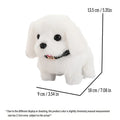 Pet Companion Battery Operated Toy Plush puppy pet electronic interactive toy walking barking wagging tail Simulation puppy - Luvia