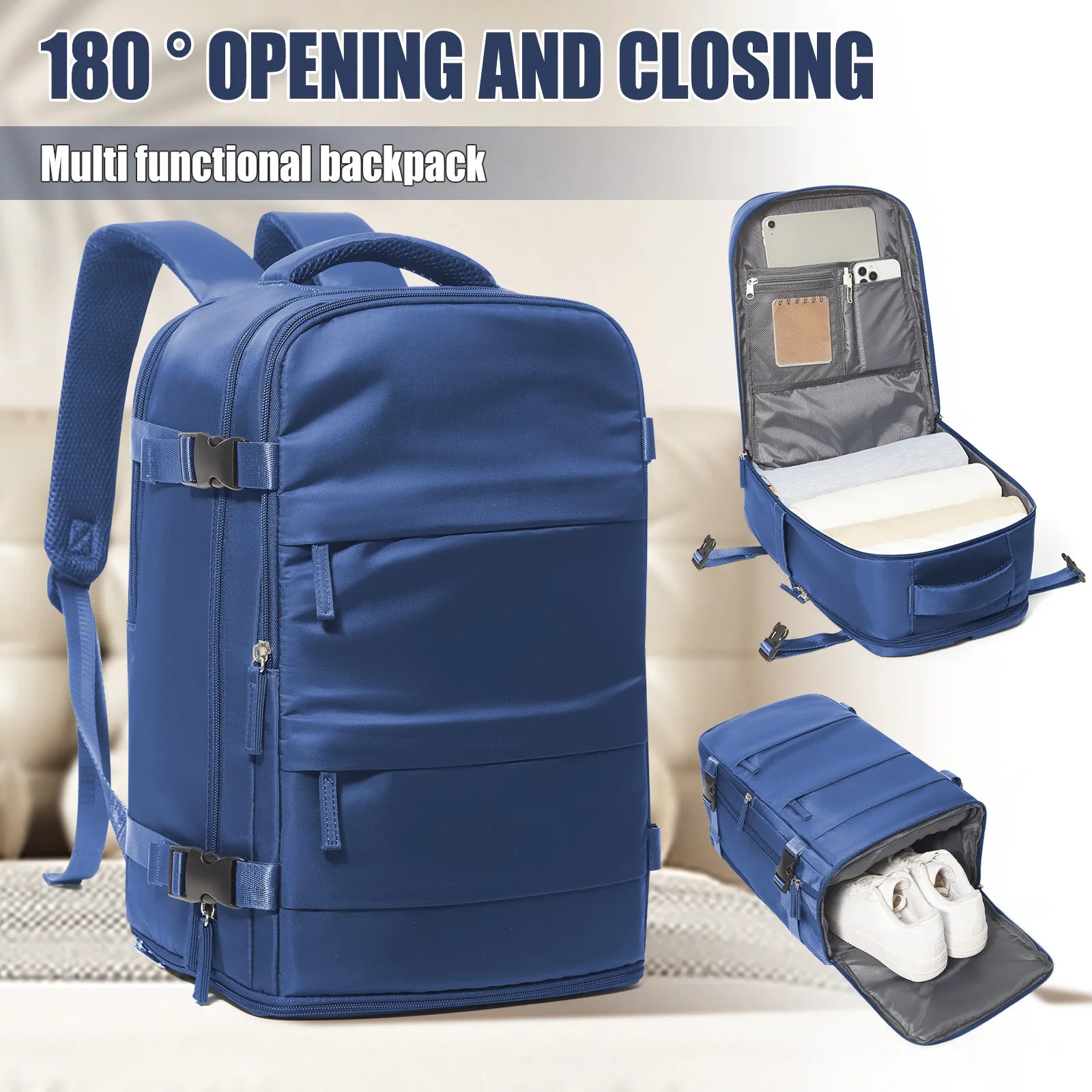 Women Men Travel Backpack , Cabin Bag Ryanair Hand Luggage 40x20x25 Travel Backpack College Bookbag Laptop Bag, eastpak rucksack