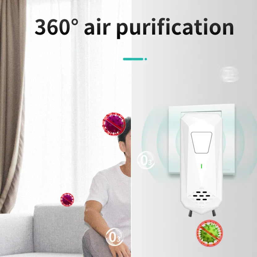 Air Ionizers for Home Negative Ion Generator Quiet Air Freshener for Bedroom Office Kitchen Plug in Mini Air Cleaner