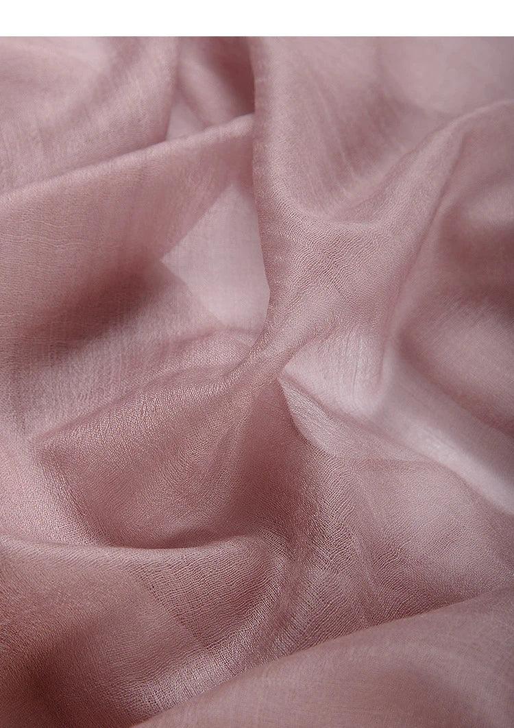 100% Cashmere Scarf Women Luxury Brand Warm Soft Wrap Shawl Large Size Fashion Pashmina Thin Scarf Summer Four seasons - Luvia