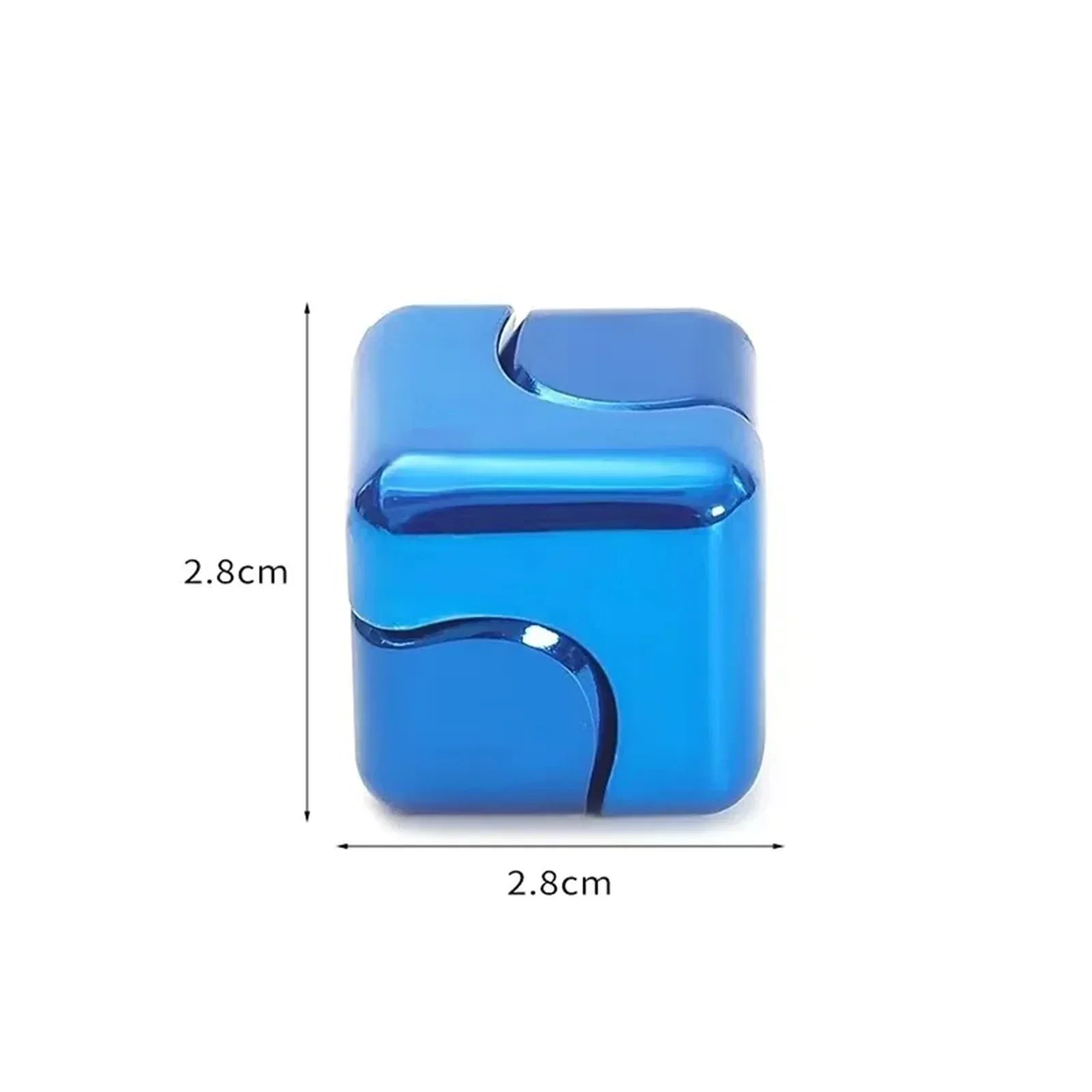 Fidget Spinner Toys Cube Metal Cool Stuff Desk Gadgets Office Toys Small Anxiety Figette Sensory Toy ADHD Tool for Teens Adults - Luvia