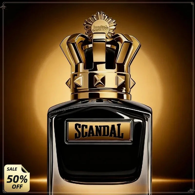 Scandal for Men Eau De Parfum Long Lasting Woody Fragrance Vetiver Leather & Sandalwood Cologne Premium Perfume Gift Set for Him