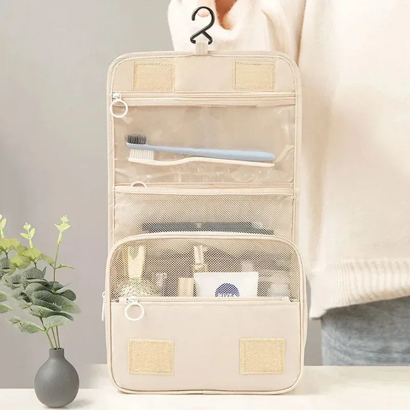 High Quality Travel Makeup Bag Waterproof Toiletries Organizer Women Neceser Bathroom Hook Wash Pouch Hook Makeup Storage Bag - Luvia
