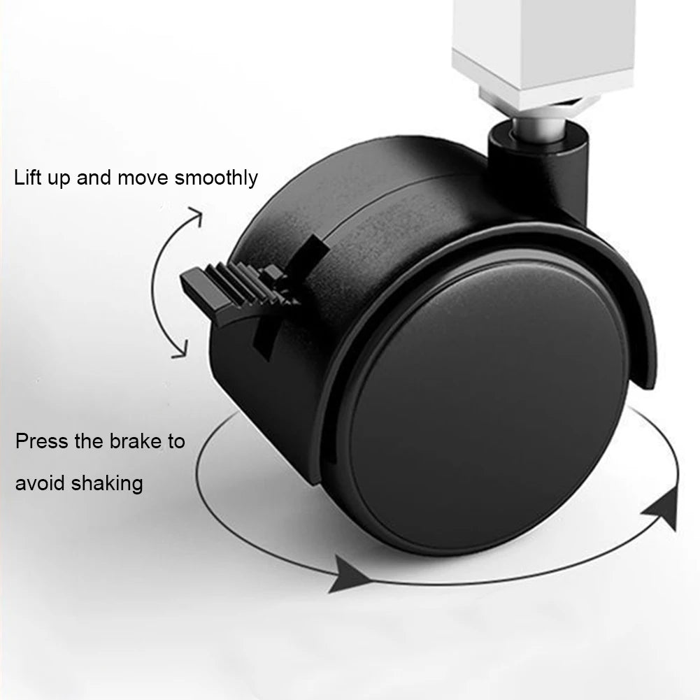 Small Office Desk Adjustable Height Side Mobile Stand Up Desk with Wheels  Portable Rolling Desks Laptop Computer Bedside