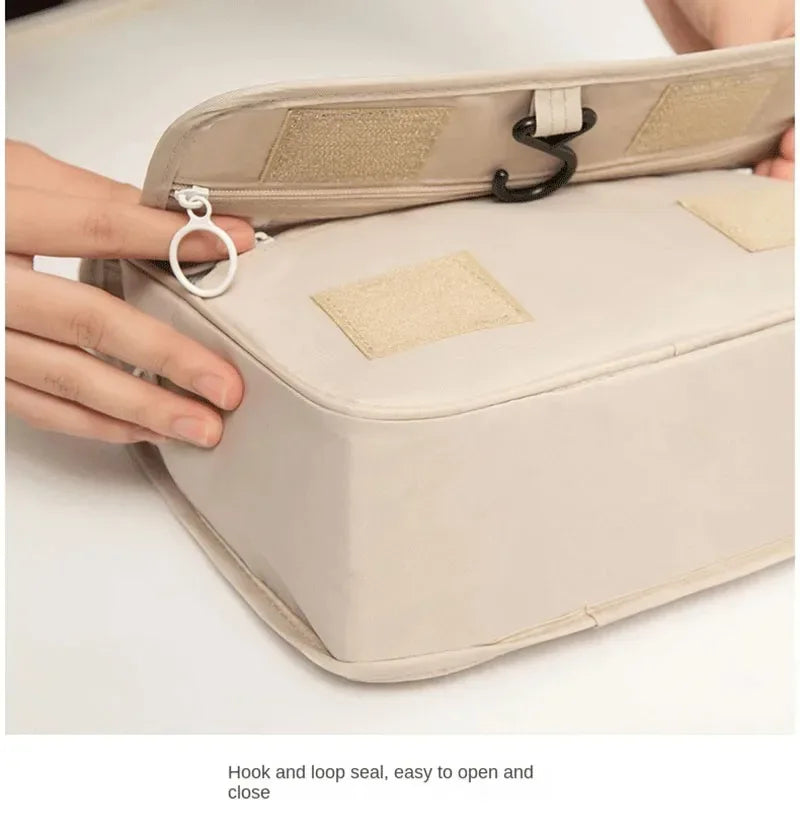 High Quality Travel Makeup Bag Waterproof Toiletries Organizer Women Neceser Bathroom Hook Wash Pouch Hook Makeup Storage Bag - Luvia