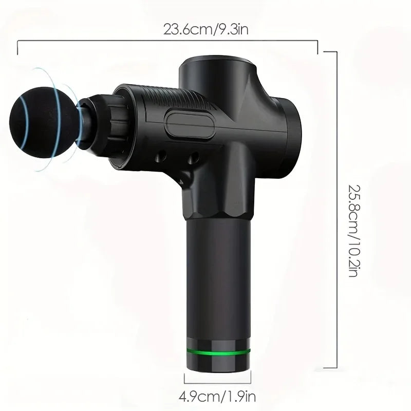 30 Level Massage Gun Fascia Deep Muscle Relax Body Neck Massager Electric Fitness Equipment Noise Reduction Male Female - Luvia