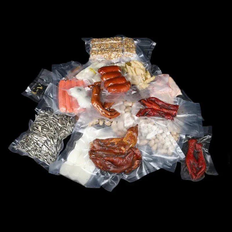 100PCS Vacuum Storage Bags 12x20cm Plastic Textured Storage Bag for Vacuum Sealing Machine for Pack Food Saver Packer Seal Bags - Luvia