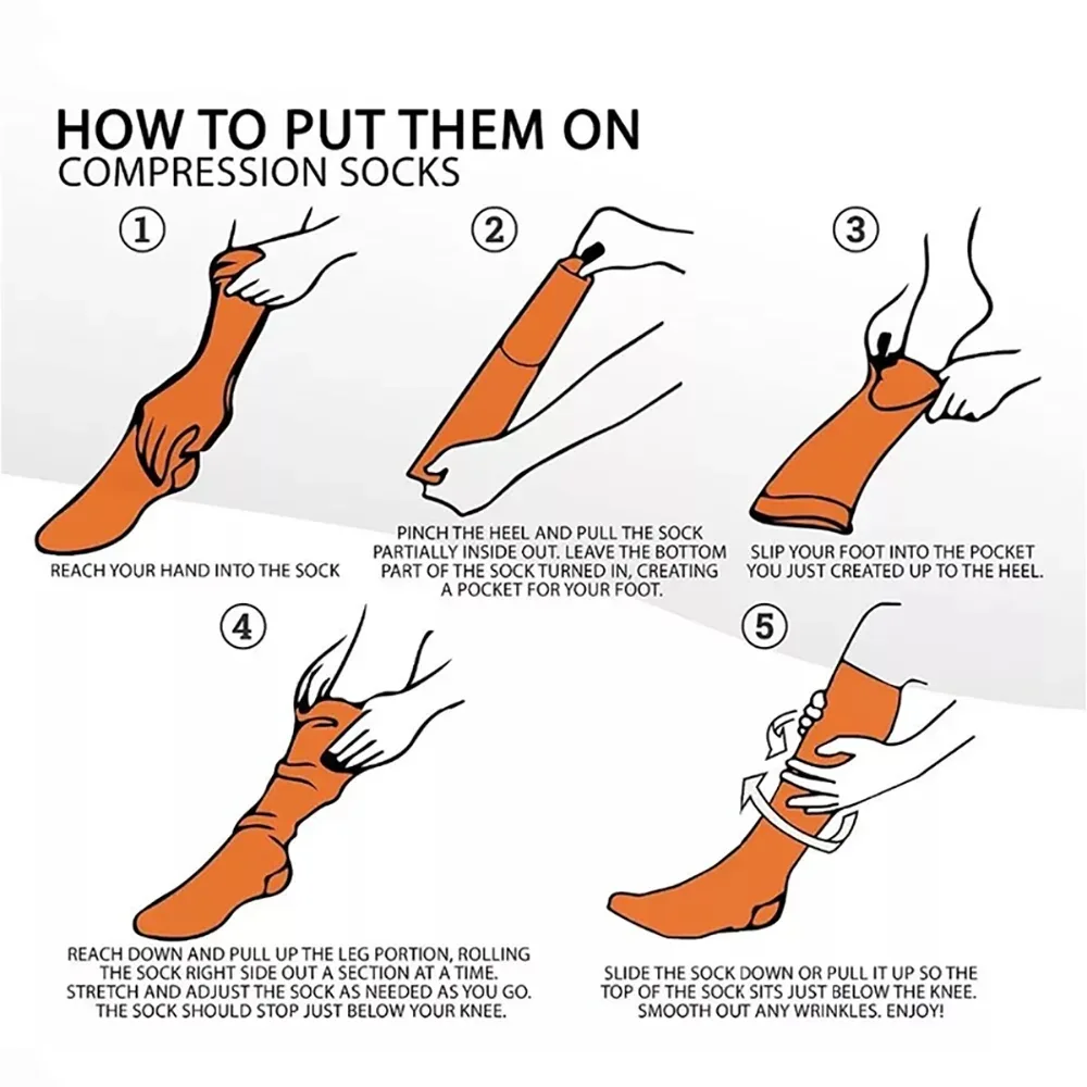 6 Pairs Women and Men Copper Black Compression Socks Anti-Fatigue Pain Relief Graduated Compression 15-20mmHg Sport Socks - Luvia