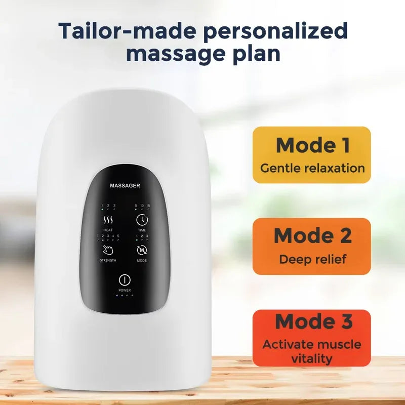 Portable Hand Massager 360° Simulated Human Hand Massage to Solve Sore Fingers and Wrists Suitable for Office and Home Use - Luvia