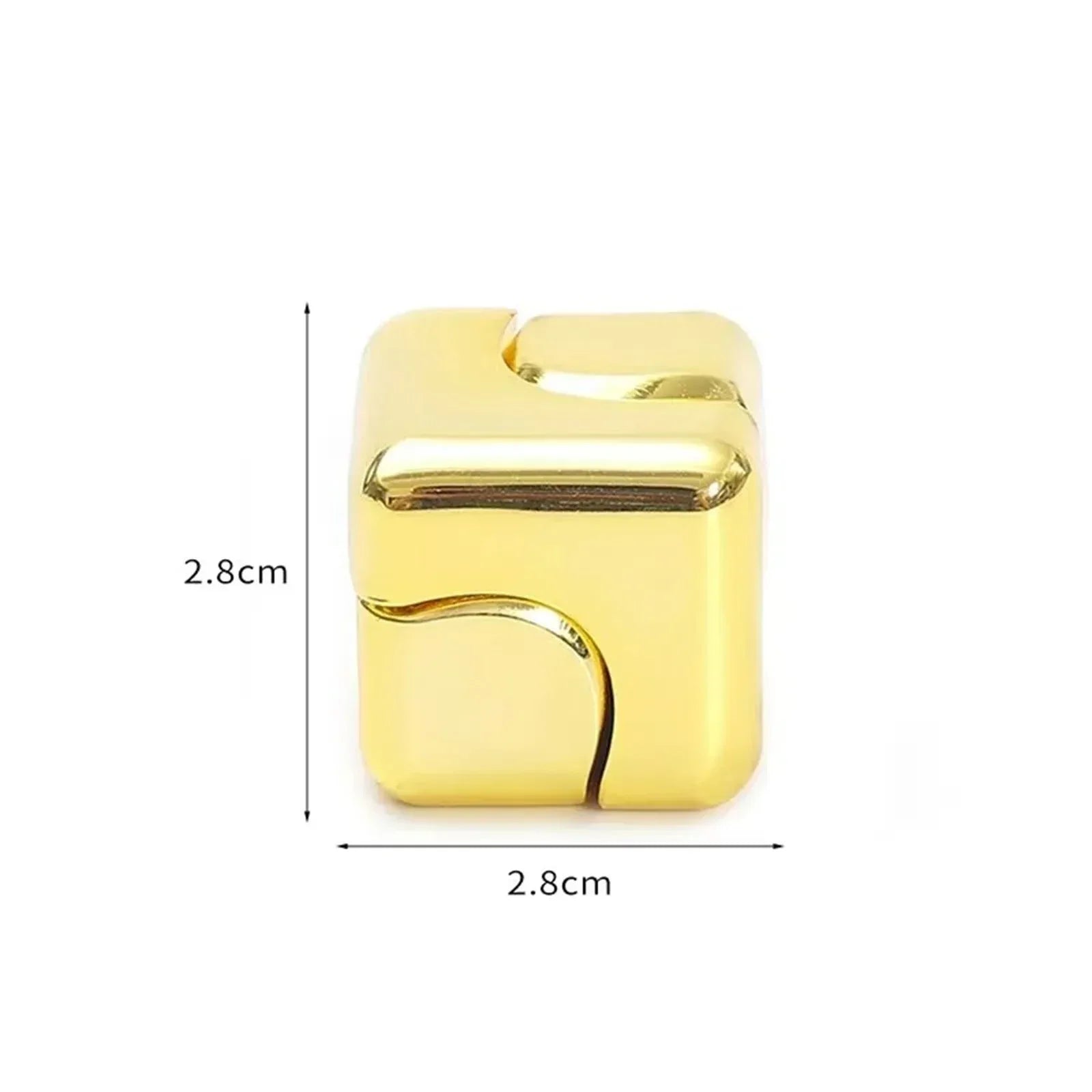 Fidget Spinner Toys Cube Metal Cool Stuff Desk Gadgets Office Toys Small Anxiety Figette Sensory Toy ADHD Tool for Teens Adults - Luvia