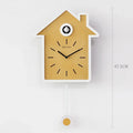 Minimalist Cuckoo Clock Modern Silent Electronic Clock for Living Room Garden Wall Room Decoration Home Decor Items - Luvia