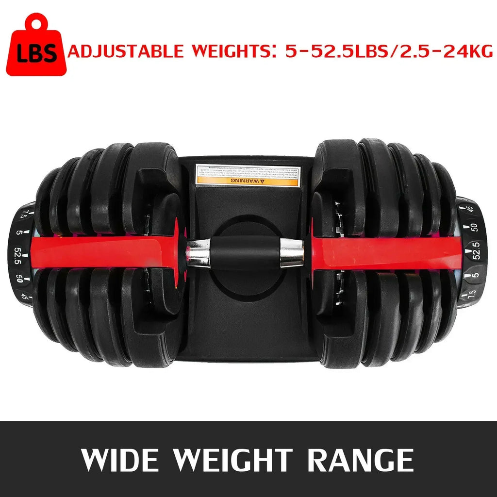 SIHAO Adjustable Dumbbells Sets and Dumbbell Stand 24KG and Dumbbell Weight  With Handle Base Fitness Workouts Indoor Equipment