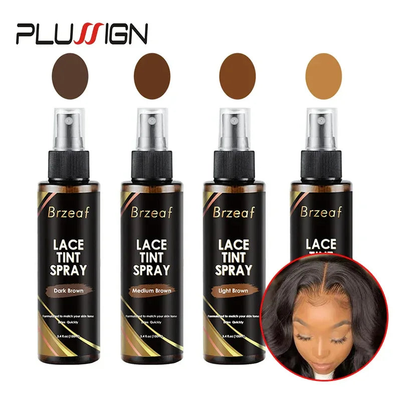 Nunify Lace Tint Spray For Wigs Waterproof Wig Tint Mousse For Natural Wig 100Ml Tinted Lace Spray 1Pcs Wig Installation Tools - Luvia