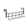 No Drill Over Door Hooks 5 Hooks Heavy Duty Organizer Space-Saving Wall Hanger for Coat Key Towel in Closet Bedroom Hallway - Luvia