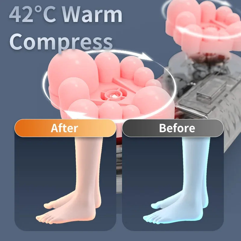 Newest 2 in 1 Shiatsu Foot Massager with Heat for Plantar Fasciitis Feet and Calf Massager Machine for Tired Muscles Pain Relief - Luvia