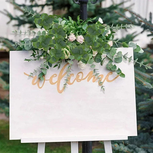 100 Pcs Artificial Eucalyptus Stems Fake Greenery Leaves Stems Faux Eucalyptus Plant for Floral Arrangement Green Leaves Decor - Luvia