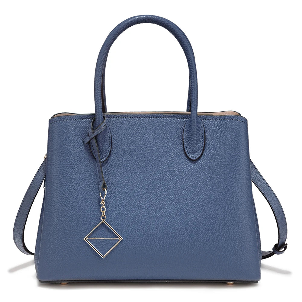 Zency Women's Genuine Leather Large Shopper Bag Designer Shoulder Bags Handbag Bucket Crossbody 2025 leather Top Handles Bags