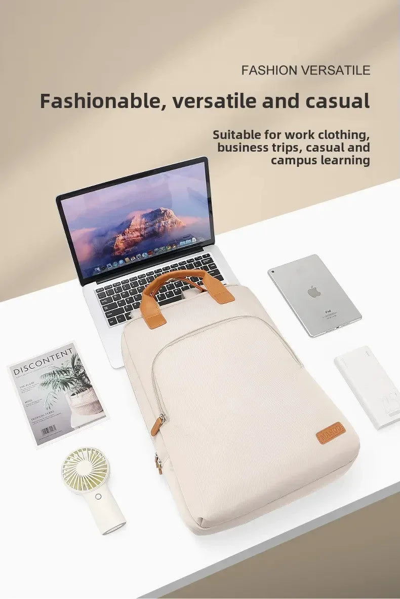 Laptop Bag 14 16 Inch Waterproof Backpack Large Capacity Portable Tablet Sleeve Case Handbag Briefcase Travel Student Women - Luvia