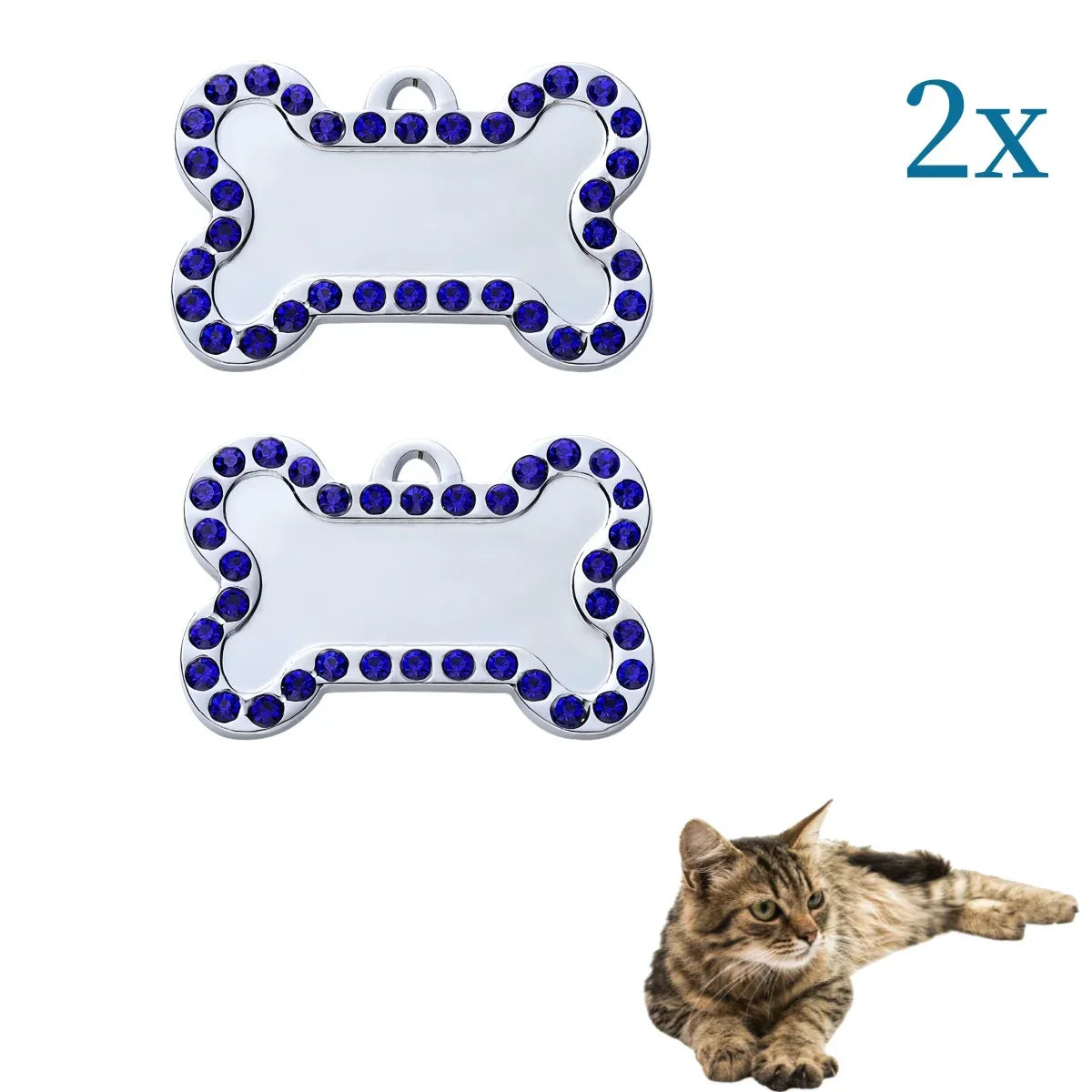 VIP Customizable Engraved Pets ID Tag for Dog Cat Bronze Nameplate Tags Personalized Address Number Dogs Collar ID Pendant - Luvia