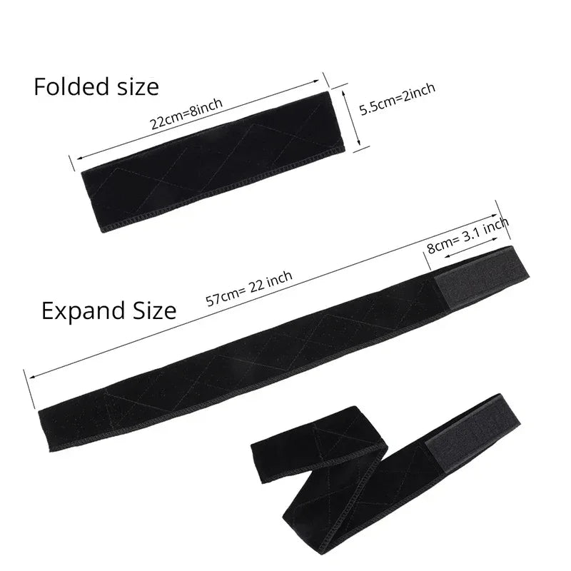 5.5cm Width Non-slip Wig Grip Headband Soft Velvet Hair Band For Fastern Wig Adjustable Wig Band For Women Black Scarf Head 1Pcs - Luvia