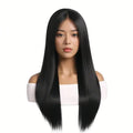 Elegant Long Straight Wig For Women - Heat Resistant Synthetic Hair For Cosplay & Halloween - Luvia