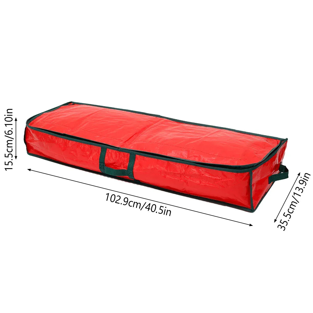 Christmas Gift Wrap Storage Bag 40 Inch Long Large Xmas Wrapping Paper Storage Box Dust-proof Holiday Accessories Organizer - Luvia