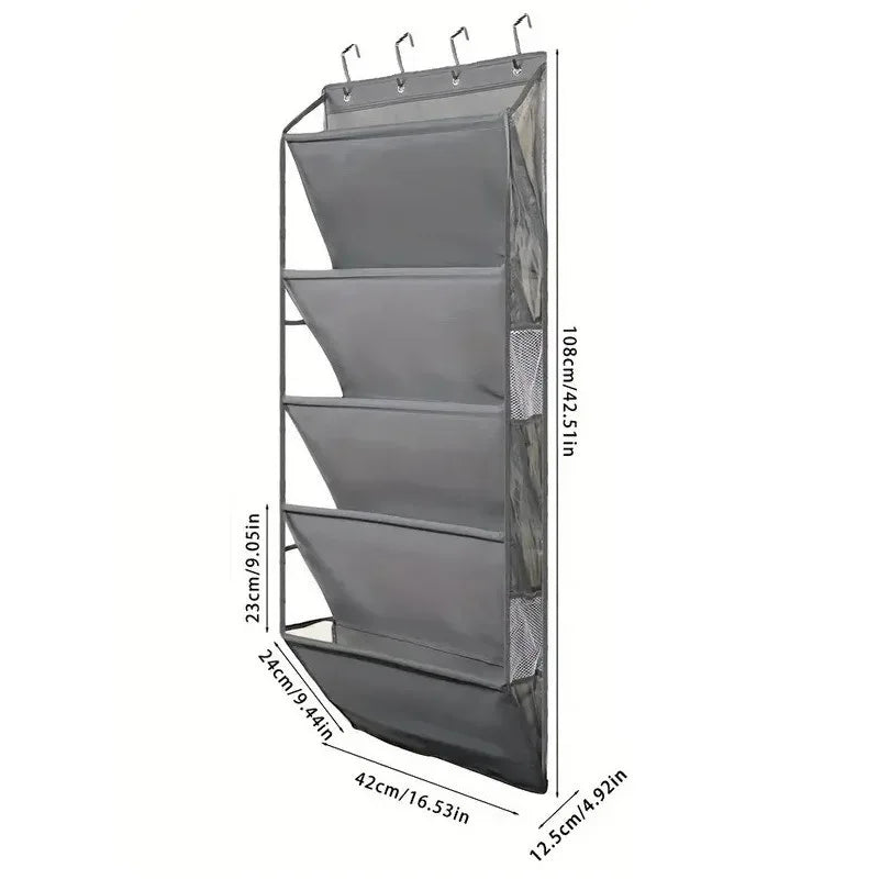 Over The Door Shoe Organizer Hanging Shoe Organizer Storage Multi-Purpose Organizer for Shoes Accessories Purses Hanging Sneaker - Luvia