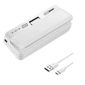 Mini Sealer 2in1 Plastic Bag Sealing Machine Portable Food Package Bags Sealer USB Rechargeable Handheld Plastic Bag Heat Sealer - Luvia