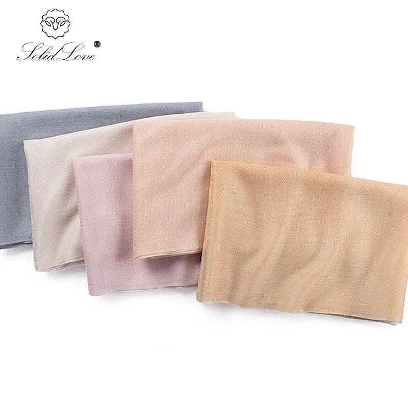 100% Cashmere Scarf Women Luxury Brand Warm Soft Wrap Shawl Large Size Fashion Pashmina Thin Scarf Summer Four seasons - Luvia
