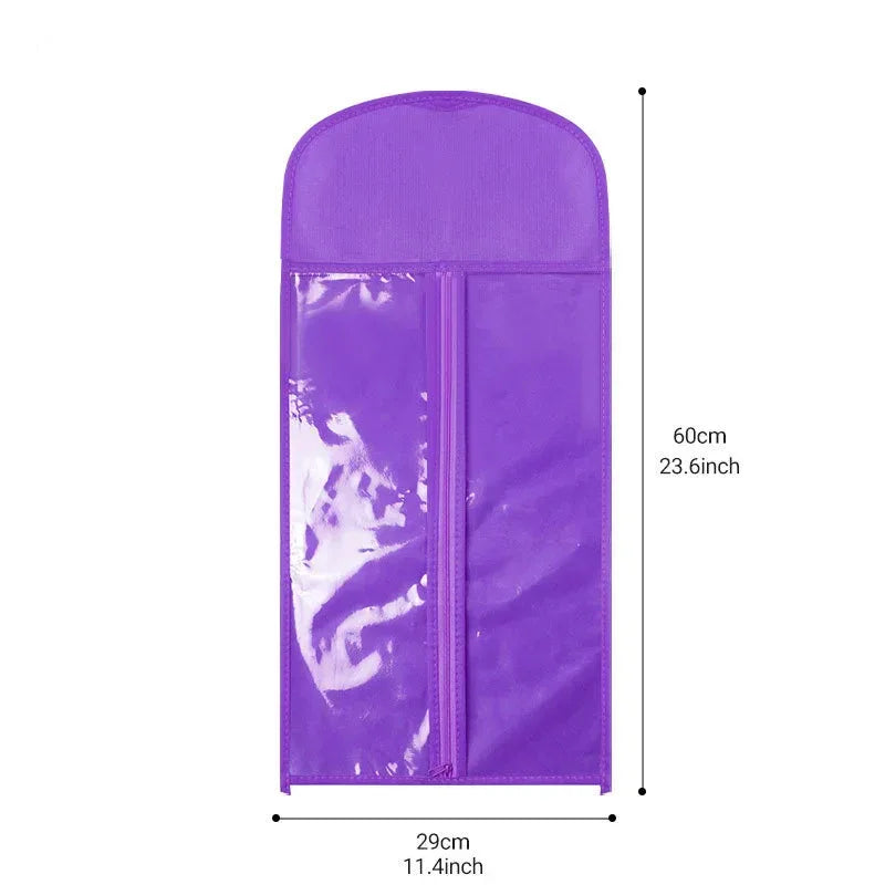 Wig storage bag, organizing bag, wig case, wig-specific transparent bag, zipper bag - Luvia