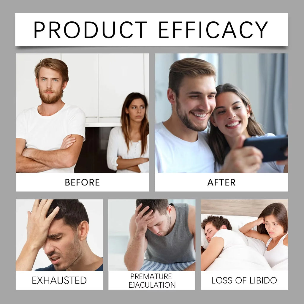 Natural Black Maca with Ashwagandha, Male Enhancing Supplements, Stamina & Energy, Supports Reproductive Health