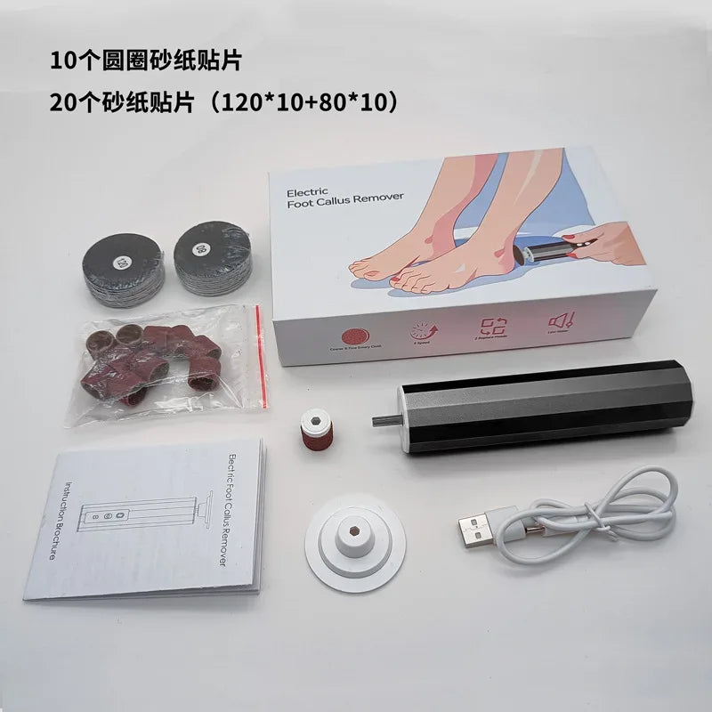 electric foot callus remover electric foot file foot callus remover 	removedor de callos en los pies electric callus remover - Luvia