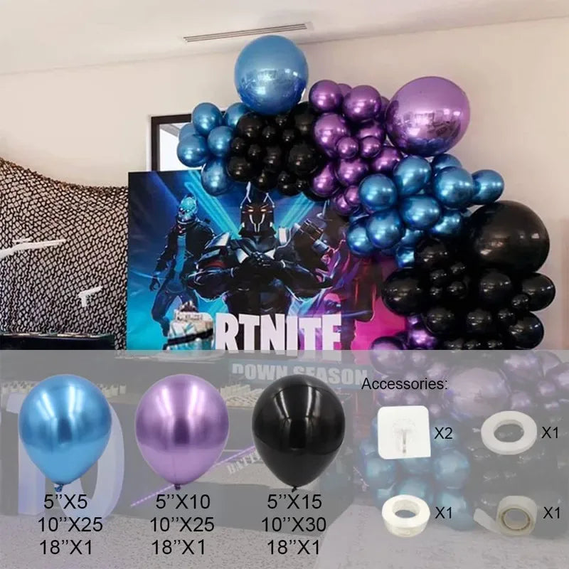 Balloon Arch Kit Party Decoration For Baby Shower Boy Set Birthday Party Blue White Decoration Anniversaire Garland Balloon - Luvia