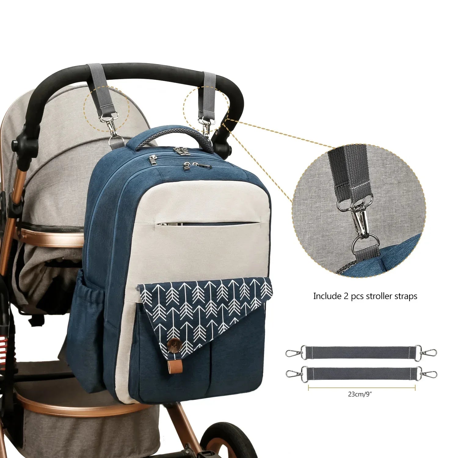 Diaper Bag Backpack，Baby diaper bag, multifunctional water-repellent travel backpack large diaper bag backpack - Luvia