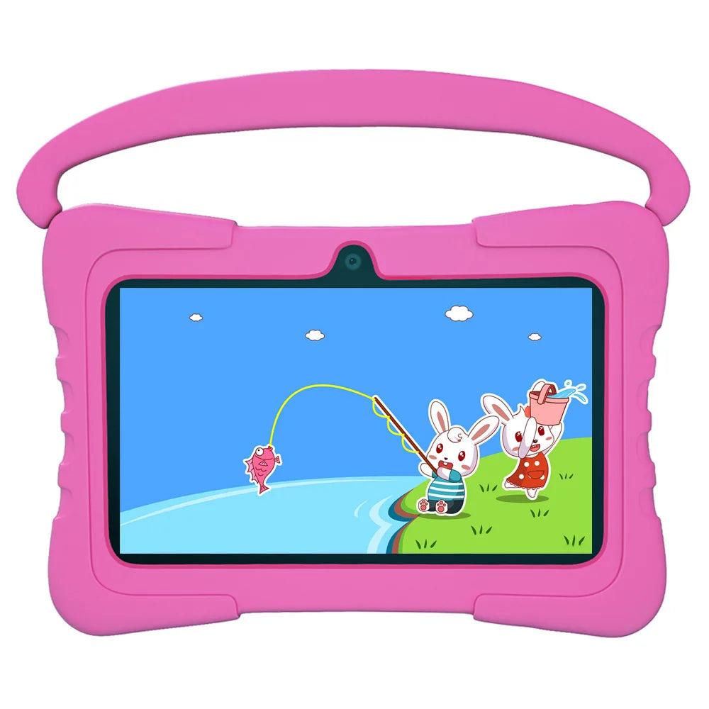 New 5G WiFi 7 Inch Kids Tablets Android 13 Quad Core 4GB RAM 64GB ROM 4000mAh Bluetooth Children's Gift Kids Software Tablet Pc