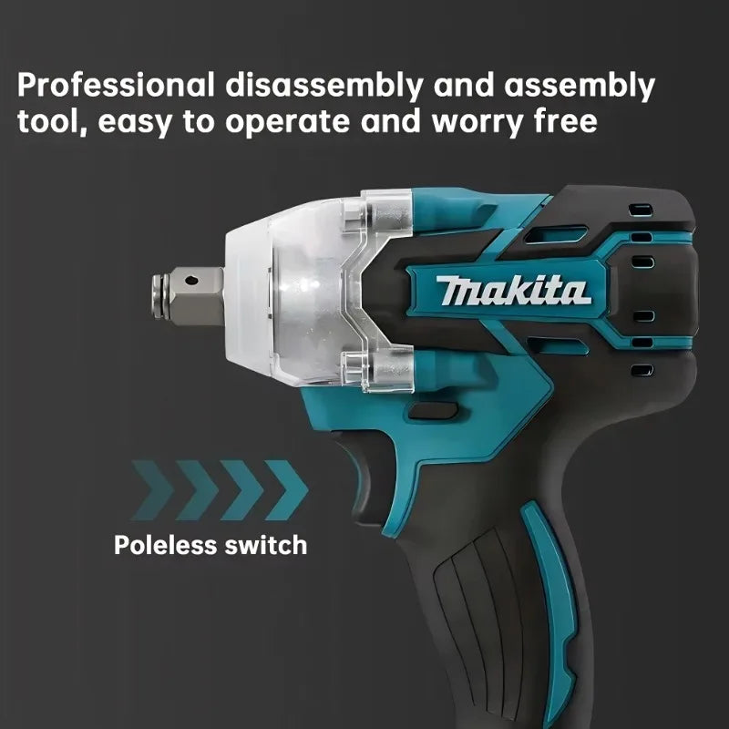 💯️Makita DTW285 Tools Impact Wrench Machine Brushless Cordless Electric Wrench High Torque Rechargable Tool Makita 18V Battery