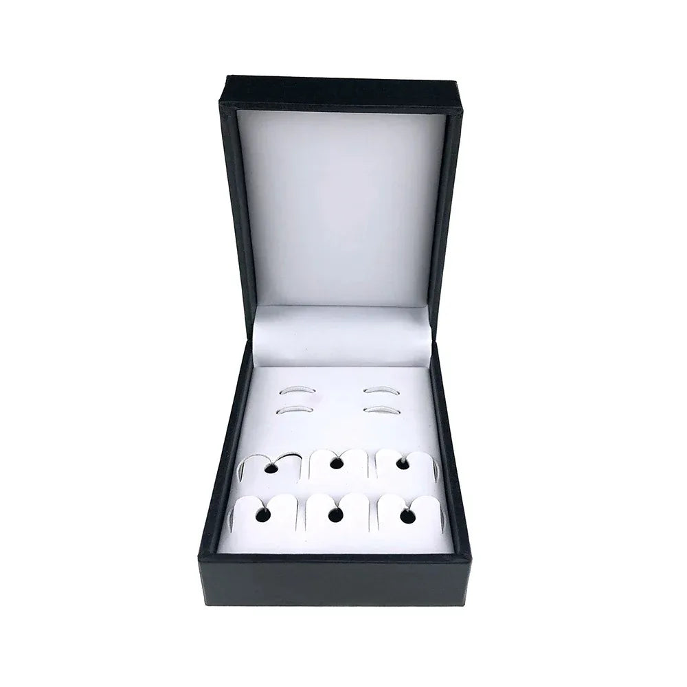 Cufflinks For Mens Luxury Quality Set Tuxedo Studs Shirts Cufflinks Set With Buttons 8pcs Set With Box Studs For Shirt Men Women - Luvia